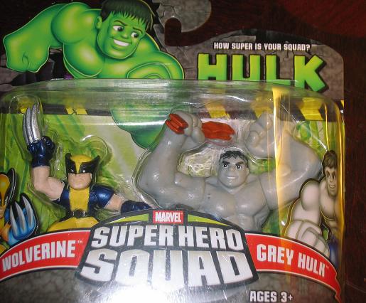Wolverine vs Grey Hulk Super Hero Squad