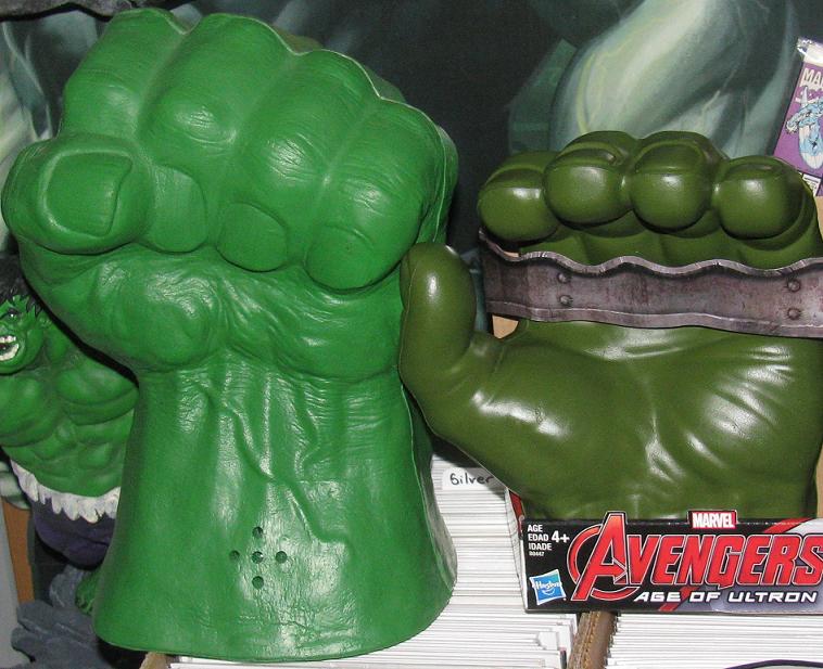 Marvel Avengers Gamma Grip Hulk Fists Foam 1 Pair for sale online